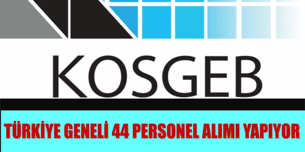KOSGEB Türkiye Geneli 44 Kamu Personeli Alıyor