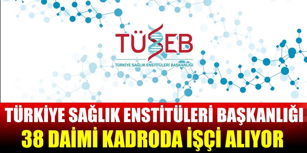 Türkiye Sağlık Enstitüleri Başkanlığı Daimi Kadro 38 İşçi Alacak